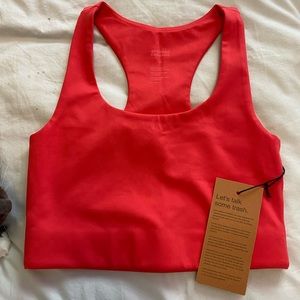 Girlfriend Collective GERANIUM Paloma Racerback Bra Limited Edition Size XS